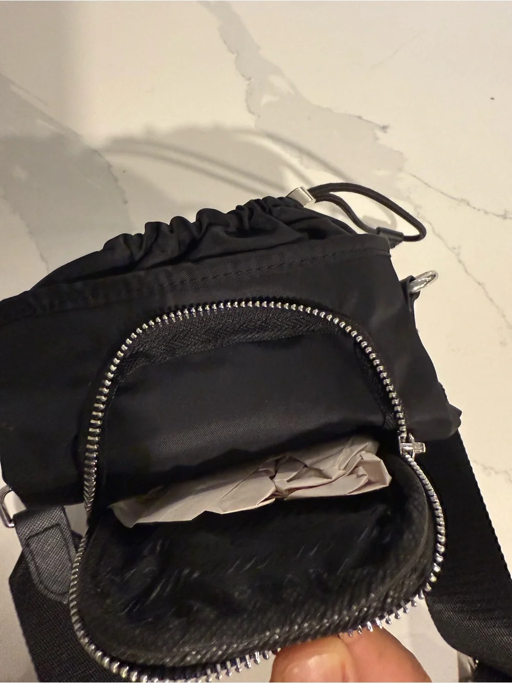 Prada Black Nylon Crossbody Pouch Unisex, thrifted! 🚨OPEN TO OFFERS🚨